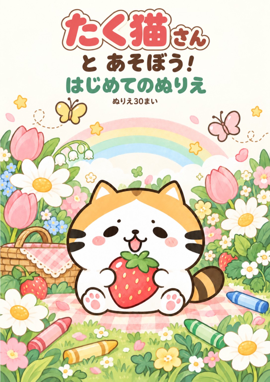 たく猫さんとあそぼう! はじめてのぬりえ ― ぬりえ30まい